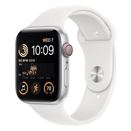 Умные часы Apple Watch Series SE Gen 2 40мм Cellular Aluminum Case with Sport Band Серебристый  S/M