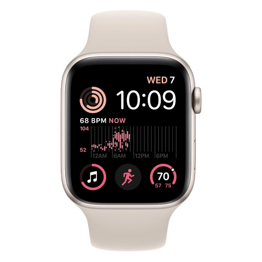 Умные часы Apple Watch Series SE Gen 2 44мм Aluminum Case with Sport Band Сияющая звезда