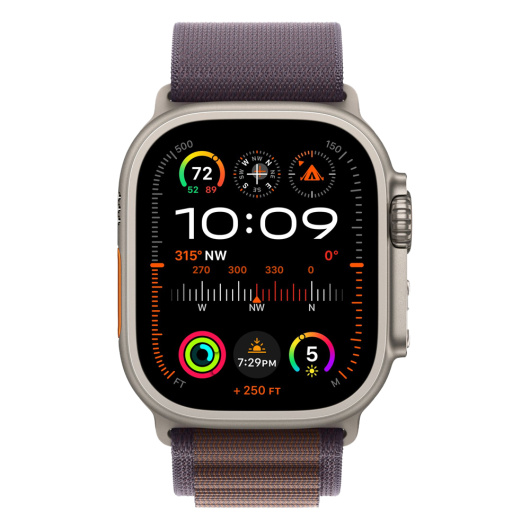 Умные часы Apple Watch Ultra 2 GPS+Cellular 49mm Titanium Case with Indigo  Alpine Loop L